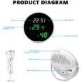 thumbnail image 6 of WiFi Room Thermometer Indoor Hygrometer: Smart Temperature Humidity Monitor with LED Backlit Display, 6 of 6