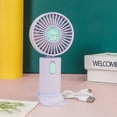 thumbnail image 2 of UttpKLBx USB Tower Fan Portable Air Conditioners Fan USB Mini Fan With 3-Speed Portabe Camping Fan, Gifts for Women Men (Purple), 2 of 10