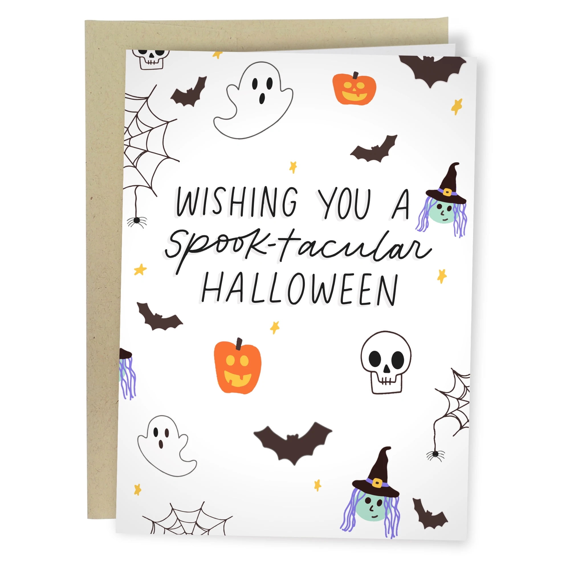 Details about   Pretty Cat Ghost Avanti Funny Halloween Card 