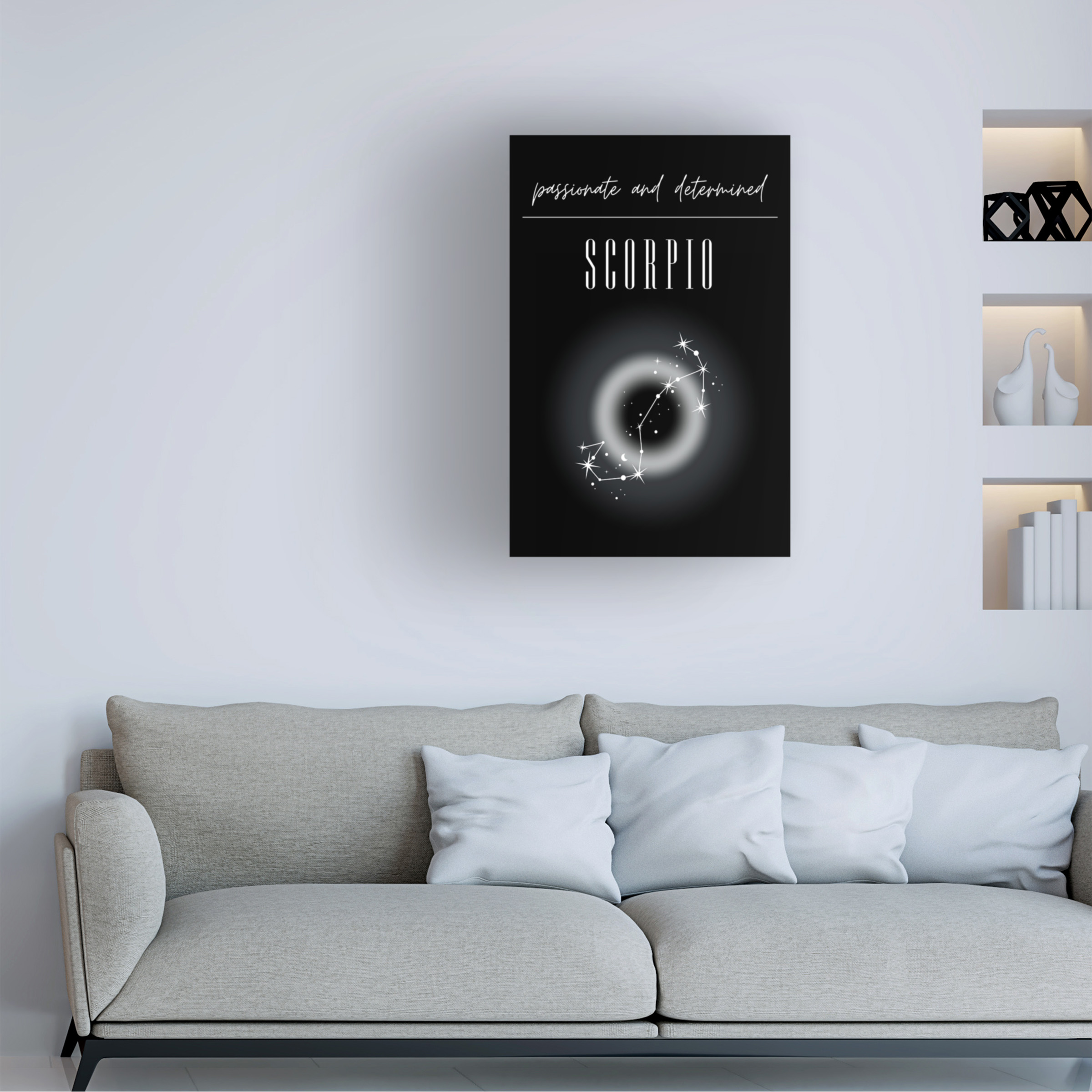 Amelie 'Scorpio Zodiac Print Art' Canvas Art