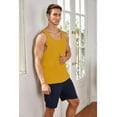 thumbnail image 3 of COOFANDY Men's 3 Pack Tank Tops Cotton Performance Sleeveless Casual Classic T Shirts, 3 of 7