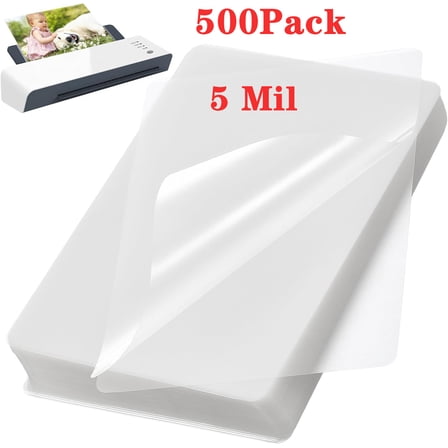 500 Pack 5 Mil Clear Thermal Laminating Pouches Letter 9"x11.5" Laminator Sheets