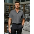 thumbnail image 2 of sogami Men's Short Sleeve Stretch Cotton Dress Shirt with Pocket Regular Fit Men's Gift, 2 of 7