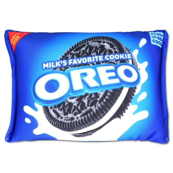 iscream Paquete Oreo Impresión fotorrealista Mini almohada decorativa con microcuentas de 12" x 7"