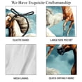 thumbnail image 4 of luoweisi Men's Beach Shorts Quick Dry Swim Trunks with Mesh Lining Horse L, 4 of 5