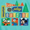 thumbnail image 3 of Disney - Mickey, Donald Duck, & Goofy - Let's Play Outside - Toddler & Youth Girls Short Sleeve Graphic T-Shirt, 3 of 5