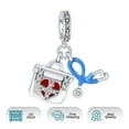 thumbnail image 4 of ROSIANNA 925 Sterling Silver Charm for Bracelets Stethoscope Medical Kit Pendant Dangle Bead Charms Women Bracelet, 4 of 7