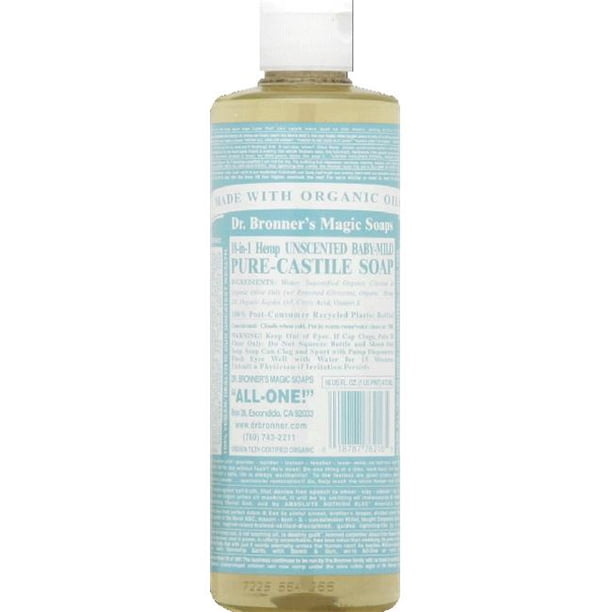 Dr. Bronner's PureCastile Liquid Soap Baby 16 oz