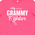 thumbnail image 4 of Inktastic Breast Cancer Awareness My Grammy is a Fighter Youth T-Shirt, 4 of 5