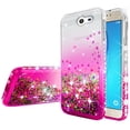 thumbnail image 3 of Compatible for Samsung Galaxy J3 Prime/J3 Eclipse/J3 Emerge/J3 Mission/J3 Luna Pro/Express Prime 2/Amp Prime 2/Sol 2/J3 2017 Case with [Temper Glass Screen Protector] SOGA Diamond Quicksand Case Pink, 3 of 6