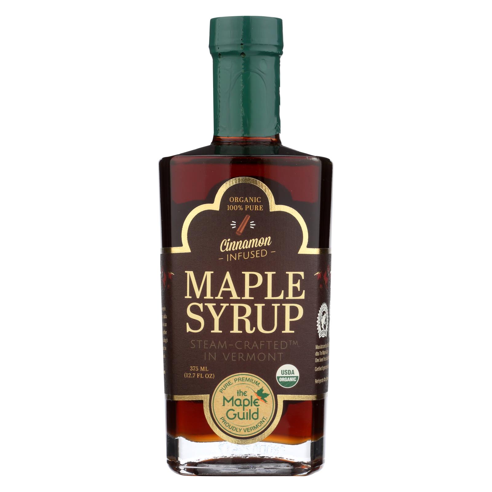 The Maple Guild Organic Maple Syrup Cinnamon Infused Case Of 6