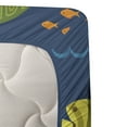 thumbnail image 3 of Ambesonne Underwater Fitted & Top Sheet Set with Sham, Algaes Coral Reefs, Multicolor, 3 of 4