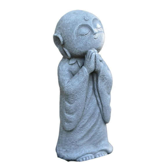 Jizo Ornament Statue Garden Zen Buddha Monk Statue Monk Decoration Figures Robust Buddha Statue for outside house or your garden as outdoor decoration