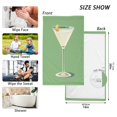 thumbnail image 6 of Yayeee 100% Cotton Hand Towels for Bathroom 16" x 28" Soft Absorbent Kitchen Towel, Green Lemon Juice, 6 of 7