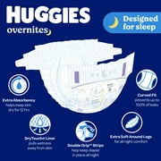 Huggies Overnites Nighttime Diapers, Size 3 (16-28 lbs), 58 Count (Select for More)