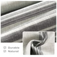 thumbnail image 4 of DriftAway Chris Vertical Striped Pattern Linen Textured Lined Blackout Window Curtains Grey 52" Width x 84 " Length, 4 of 8