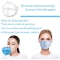 thumbnail image 2 of Soporte para máscara facial 3D para hacer máscaras adecuadas para inserciones en la sala de respiración (blanco) 10 unidades ER, 2 of 5