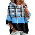 thumbnail image 2 of Hoodies for Women 3/4 Sleeve Oversized Hooded Pullover Loose Casual Sweatshirt Cozy Fall Winter Daily Outfit, 2 of 6