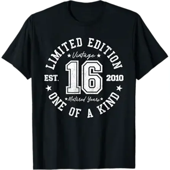Vintage 2010 16th Birthday 16 Years Old T-Shirt