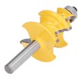 thumbnail image 3 of Picture Frame Router Bit, Carbon Steel Alloy Door Molding Woodworking Cutter 38mm Diameter, with Heat Resistant Coating, Concise Contour Curve Design, for Elegant Decoration, 3 of 7