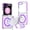 Purple, variant on for Samsung Galaxy Z Flip 7 Transparent Case, Compatible with MagSafe Charging, Colored Bumper, Enhanced Screen & Camera Protection, Shockproof Clear Phone Case for Samsung Galaxy Z Flip 7,Purple