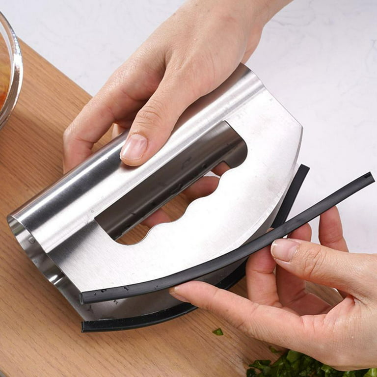 Salad Chopper, Double Blade Long Lasting Sharp Salad Cutting Tool with  Protective Covers