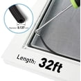 thumbnail image 2 of SUMMIT Window Screen Replacement Kit, 48"W × 99"L Durable Polyester Adjustable Screen Mesh with Retainer Spline (32ft) for DIY Project Window Screen Door Screen Replacement & Repair, Black, 2 of 9