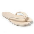 thumbnail image 4 of Chanclas plegables, zapatillas de viaje, sandalias de playa (blancas, talla L), 4 of 9