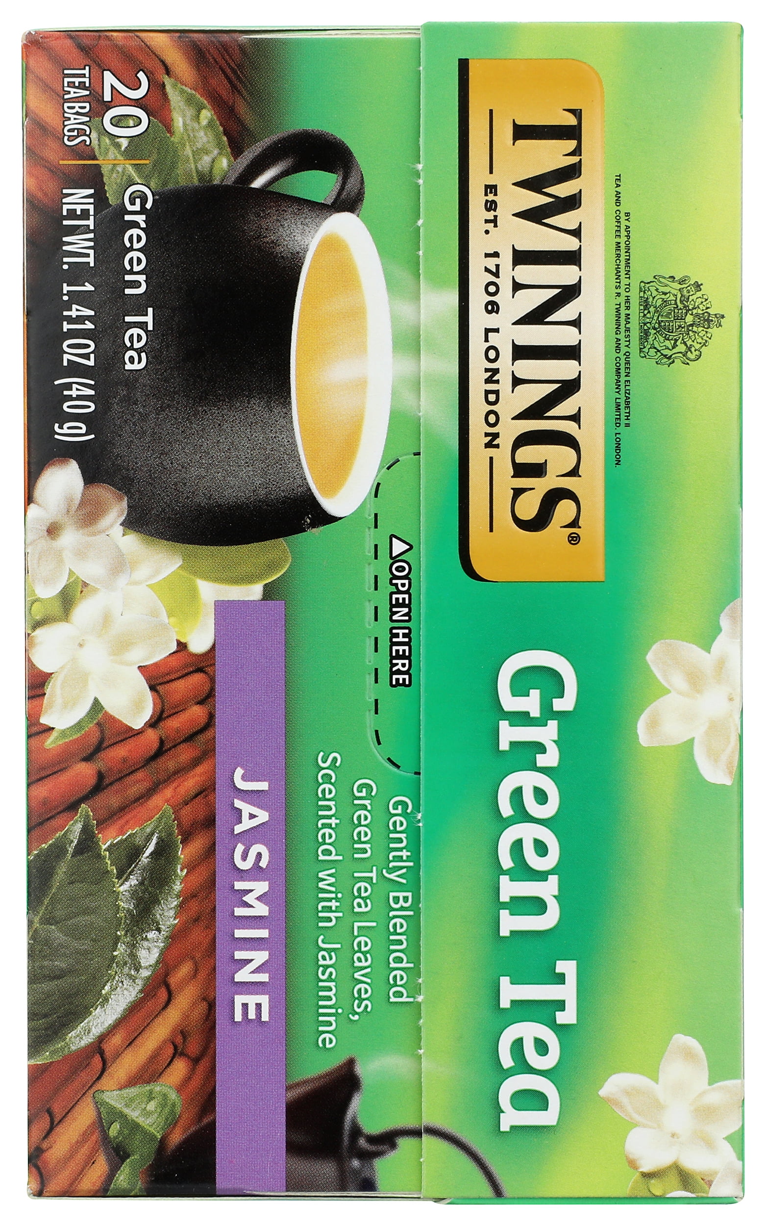 Pack of 6, Twining Tea Jasmine Green Tea, 20 bg