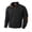Black_1, variant on Mens Sweatshirts Waffle Knit Long Sleeve Casual Stand Collar Sweatshirt Mock Neck 1/4 Button Pullover Sweaters