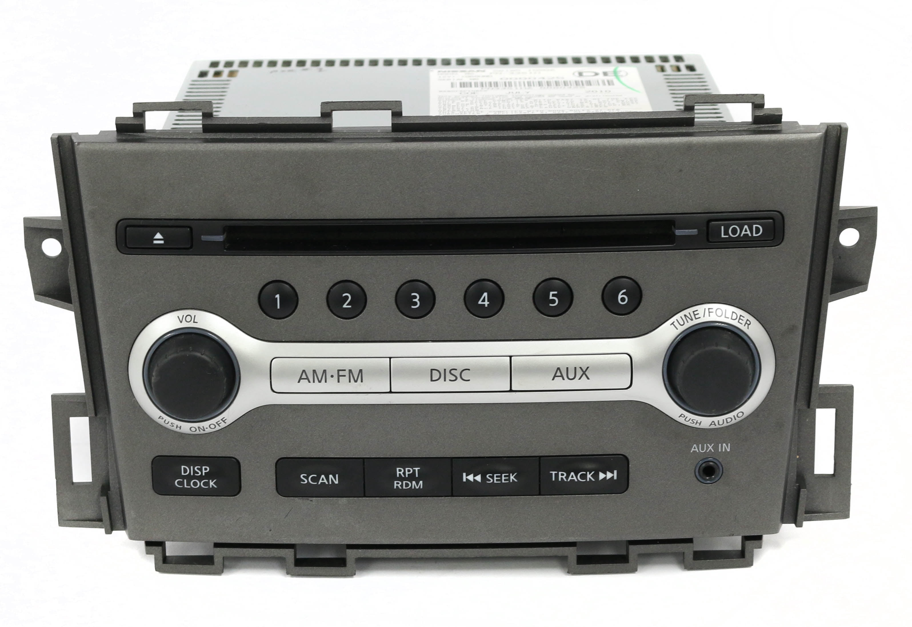 Restored Nissan 2011-2014 Murano AM FM Radio mp3 6 Disc CD Player w Aux Input 281851SX0A (Refurbished)