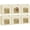 Beige, variant on Cube Storage Bins - Fabric Shelves for Closet Organization, Foldable Storage Bins for Clothes, Decorative Storage Baskets with Window for Home, Set of 6, Black