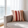 thumbnail image 4 of Home Decor,18x18In Striped Velvet Pillowcase Rectangular Style Double-Sided Design Smooth Zipper,Stylish Cozy Decor for Sofa Bedroom Living Room Office Wedding Anniversary Party Decors, 4 of 6