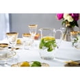 thumbnail image 2 of Classic Touch Decor Glass Pitcher with Gold Design, 9", 2 of 3