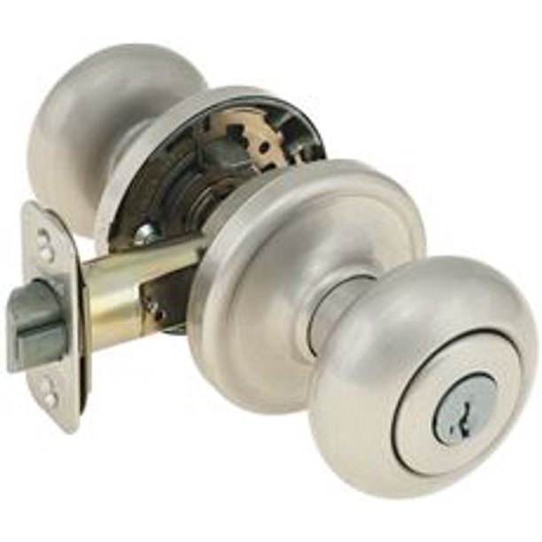Kwikset Hancock Smartkey Entry Lockset Satin Nickel