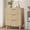 Natural, variant on Aufeile Fluted Nightstand with Charging Station, Bedside Table with Drawer & Open Shelf, Small Wood Nightstand with 2 AC Outlets USB & Type-C, Bedroom Side Table, Black