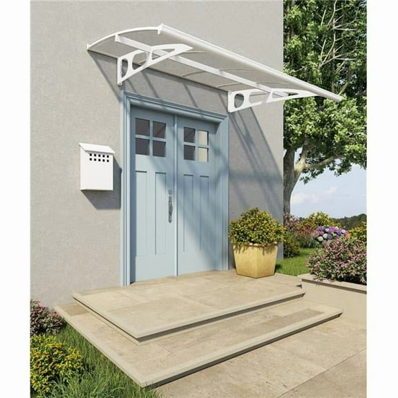 7 x 5 ft. Bordeaux 2230 Awning Kit, White & Mist