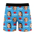 thumbnail image 6 of KHONTS Men's Personalized Boxers Husband Boyfriend Funny Boxers DIY Valentine's Day Birthday for Him Sky Blue S, 6 of 8