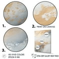 thumbnail image 3 of Designart "Ocean Storm In Beige, Blue, And Gold III" Abstract Shapes Floater Framed Wall Art Prints, 3 of 5