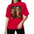 thumbnail image 2 of Santa and Mrs. Claus at North Pole Women's T-shirt, 2 of 3