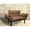 Brown, variant on Small Brown Love Seat with High Legs / Comfortable Seating for Bedroom