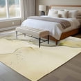 thumbnail image 5 of Marble Yellow Large Area Rugs for Bedroom Living Room, Soft Non Slip Carpet Bedside Rug, Modern Abstract Ink Painting Luxury Rectangular Floor Cover Kitchen Accent Rug 5'x8' for Dining Room/Office, 5 of 9