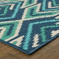 thumbnail image 4 of Style Haven  Martinique Floral Trellis Indoor-Outdoor Area Rug 7'10" Round 8' Round Outdoor, Indoor Kitchen, Living Room, Patio Round, 4 of 5