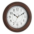 thumbnail image 2 of La Crosse Clock 12 inch Evelyn Brown Quartz Analog Clock with Silent Movement, 404-2630W, 2 of 6