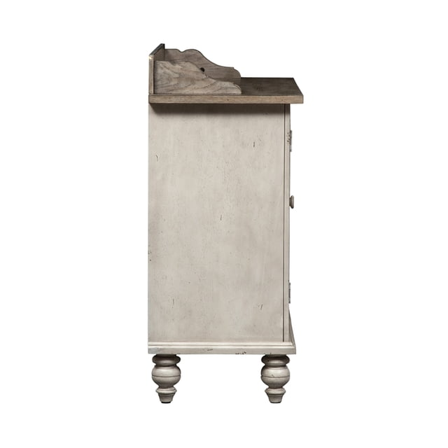 Liberty Furniture Antique Linen with Weathered Whitney Server