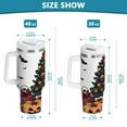 thumbnail image 6 of Yayeee 40oz Stainless Steel Tumbler with Straw and Handle Double-Wall Insulated Travel Water Bottle, Orange Halloween Trees, 6 of 8