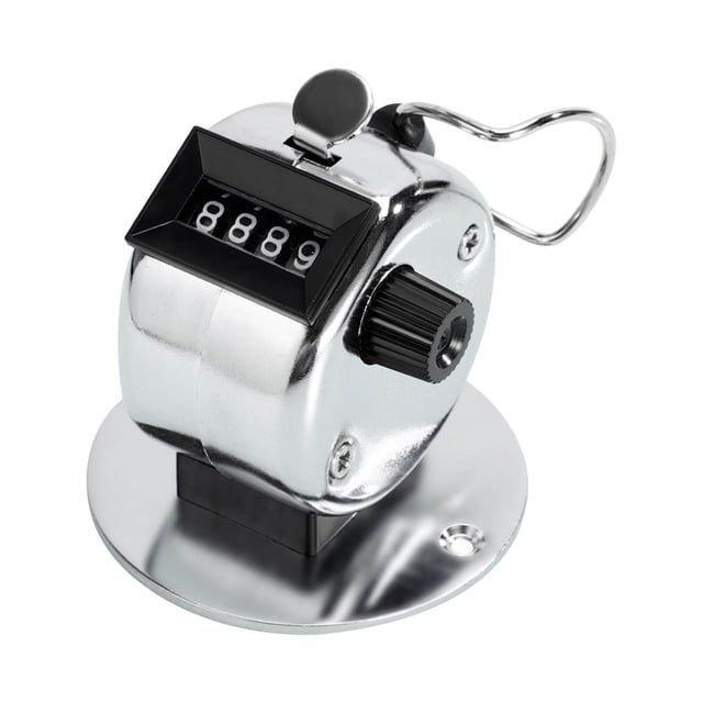 4 Digit Mechanical Handheld Tally Counter for Accurate Counting Coaching Sports Event Scoring and Inventory Tracking