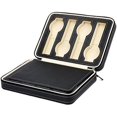 thumbnail image 1 of LAICAIW Watch Display Case Travel Case Storage Organizer Watch Collection Travel Bag PU Leather Zippered (8 Slot, Black), 1 of 1