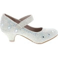 thumbnail image 6 of Link Jemma-01K Girls Rhinestone Platform Peagent Dress Shoes, 6 of 7