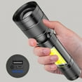 thumbnail image 3 of Meitianfacai LED Flashlight, Waterproof Super Bright Flashlight, Zoomable and Rechargeable Flashligh, Powerful Handheld Flashlight Camping Flashlight, 3 of 9